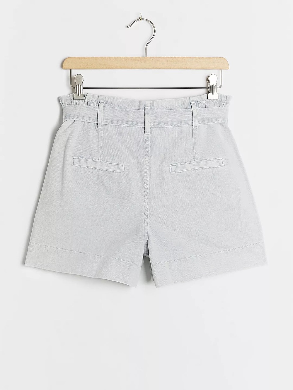 Anthropologie x Pilcro Ultra High-Rise Acid Wash Denim Shorts - Picture 2 of 9